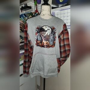 Upcycled Oversized Horror Sweatshirt